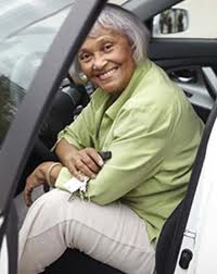 Lady with a clean driving record